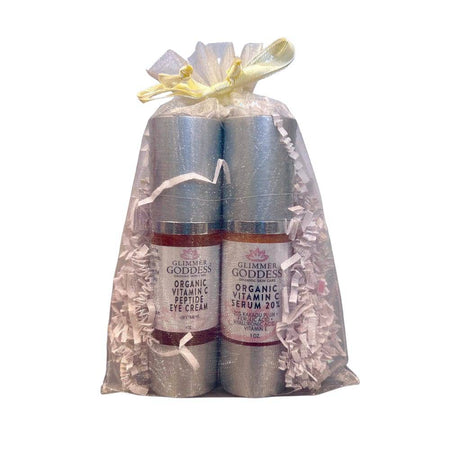 Siero biologico alla vitamina C al 20% + siero per gli occhi ai peptidi di vitamina C