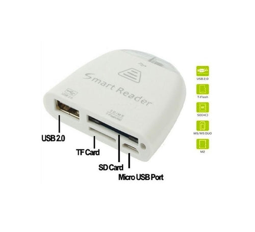 Lettore di schede SD/Micro SD/USB per Smartphone/Tablet