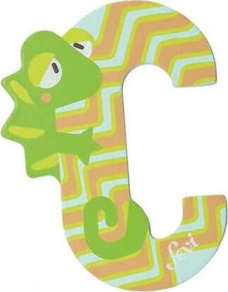 Lettera-C-Camaleonte-Figurina-Colori-Assortiti-Trudi