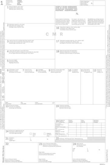 Lettera di vettura internazionale CMR - snap 5 copie autoric. - 31 x 21 cm - DU183160000 - Data Ufficio [multipack] 50 pezzi Cancelleria e prodotti per ufficio/Archivio ufficio e accessori per scrivania/Modulistica e conservazione registri/Libri e registri contabili Eurocartuccia - Pavullo, Commerciovirtuoso.it