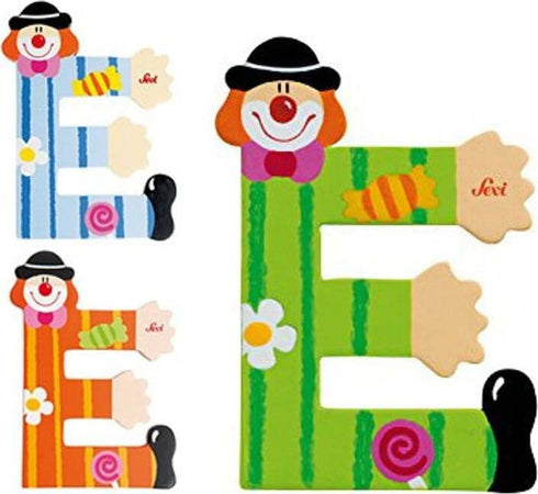 Lettera-E-Clown-Figurina-Multicolore-Assortito-Trudi