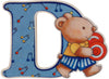 Lettera in legno D Dida