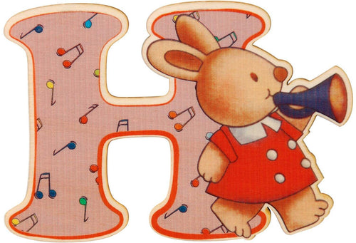 Lettera in legno H Dida