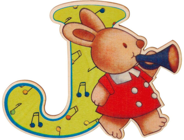 Lettera in legno J Dida
