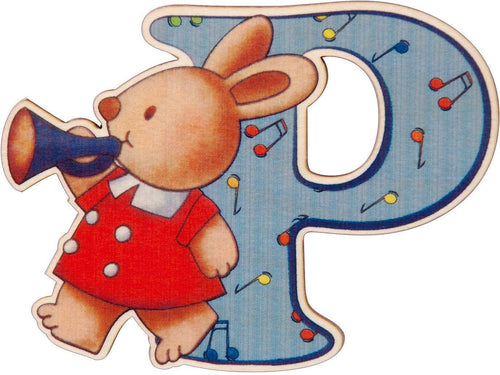 Lettera in legno P Dida