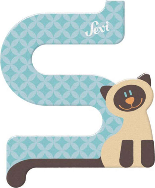 Lettera-S-Siamese-Figurina-Multicolore-Trudi