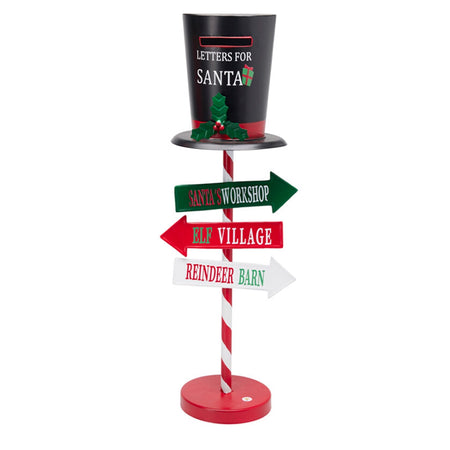 Casella posta natalizia con luce led e segnali per decorazioni natalizie