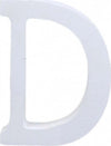 Lettere-Alfabeto-Lettera-D-In-Legno-Bianco-H-11-Cm-Decorazione-Arredo-Wedding