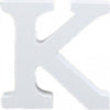 Lettere-Alfabeto-Lettera-K-In-Legno-Bianco-H-11-Cm-Decorazione-Arredo-Wedding