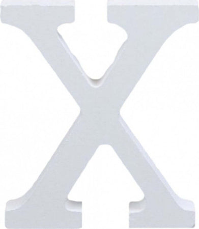 LETTERE ALFABETO LETTERA X IN LEGNO BIANCO H 11 CM DECORAZIONE ARREDO WEDDING Casa e cucina/Hobby creativi/Lavorazione del legno/Lettere e numeri Trade Shop italia - Napoli, Commerciovirtuoso.it