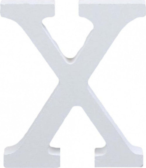 LETTERE ALFABETO LETTERA X IN LEGNO BIANCO H 11 CM DECORAZIONE ARREDO WEDDING Casa e cucina/Hobby creativi/Lavorazione del legno/Lettere e numeri Trade Shop italia - Napoli, Commerciovirtuoso.it