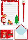 Letterina Di Babbo Natale Con Busta E Penna Colorata Cancelleria e prodotti per ufficio/Carta blocchi e quaderni/Biglietti e cartoncini/Biglietti di auguri Cartoleria Deja Vu - Crotone, Commerciovirtuoso.it