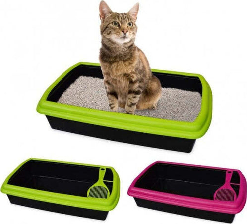 Lettiera In Plastica Aperta A Cassetta Igienica Per Gatti Con Setaccio Incluso Prodotti per animali domestici/Gatti/Lettiere e accessori/Contenitori per lettiere e cassette igieniche Trade Shop italia - Napoli, Commerciovirtuoso.it