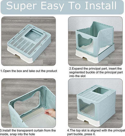 Lettiera Per Gatti Con Ingresso Dall'alto Coperchio Toilette Paletta In Plastica Prodotti per animali > Prodotti per Gatti > Lettiere Trade Shop italia - Napoli, Commerciovirtuoso.it