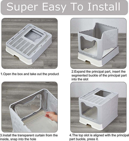 Lettiera Per Gatti Con Ingresso Dall'alto Coperchio Toilette Paletta In Plastica Prodotti per animali > Prodotti per Gatti > Lettiere Trade Shop italia - Napoli, Commerciovirtuoso.it