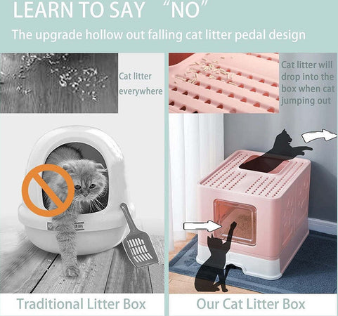 Lettiera Per Gatti Con Ingresso Dall'alto Coperchio Toilette Paletta In Plastica Prodotti per animali > Prodotti per Gatti > Lettiere Trade Shop italia - Napoli, Commerciovirtuoso.it