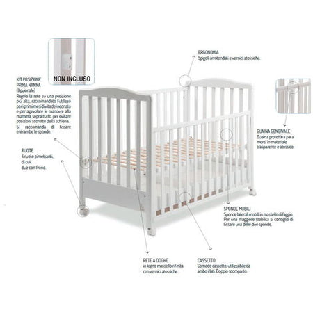 Lettino Italbaby Flash Bianco