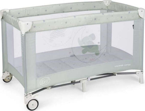 Lettino da Campeggio MS Cuna Basic-Verde Casa e cucina/Arredamento/Cameretta bambini/Lettini per neonati e bambini/Lettini con sbarre La Casa Del Bebè - Napoli, Commerciovirtuoso.it