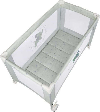 Lettino da Campeggio MS Cuna Basic-Verde Casa e cucina/Arredamento/Cameretta bambini/Lettini per neonati e bambini/Lettini con sbarre La Casa Del Bebè - Napoli, Commerciovirtuoso.it