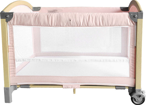 Lettino-da-viaggio-Kikkaboo-Tender-Rosa-2-livelli