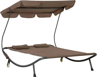 Lettino-Matrimoniale-2-Posti-Parasole-Regolabile-da-Esterno-e-Giardino-200x175-x134cm-Marrone-84B-174BN