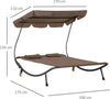 Lettino-Matrimoniale-2-Posti-Parasole-Regolabile-da-Esterno-e-Giardino-200x175-x134cm-Marrone-84B-174BN