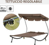 Lettino-Matrimoniale-2-Posti-Parasole-Regolabile-da-Esterno-e-Giardino-200x175-x134cm-Marrone-84B-174BN