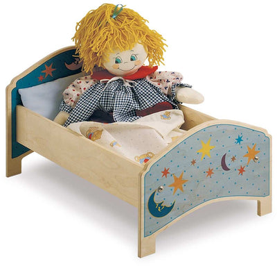 Lettino Per Bambole - Luna Gioco in Legno per Bambini Dida