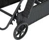 Lettino-Prendisole-da-Giardino-con-Ruote,-Sedia-a-Sdraio-per-Spiaggia-con-Altezza-Regolabile-in-Rattan,-Nero-e-Crema,-200x73x103cm--862-005BK