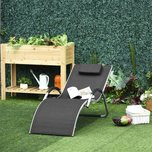 Lettino-Prendisole-in-Alluminio,-Sedia-Sdraio-da-Giardino-in-Textilene-con-Poggiatesta-Rimovibile-84B-572BK