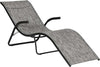Lettino-Prendisole-Pieghevole-Ergonomico-da-Esterno-in-Metallo-e-Tessuto-a-Rete,-170x62x68cm,-Grigio-84B-669