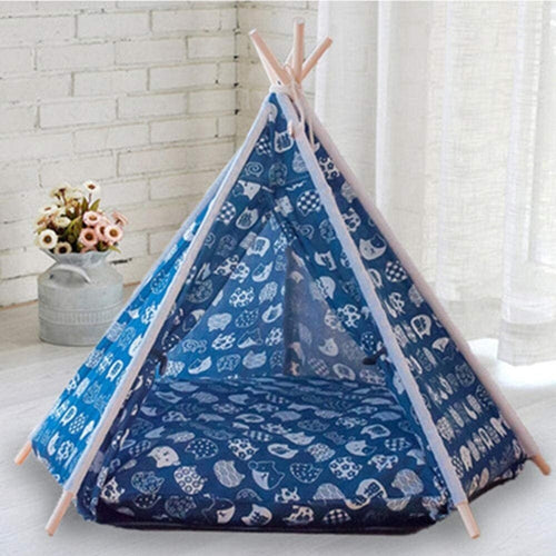 Lettino Tenda Portatile Per Animali Domestici Gatti Cani Cuscino Blu 50x50x70 Cm Prodotti per animali > Prodotti per Cani > Cucce Trade Shop italia - Napoli, Commerciovirtuoso.it