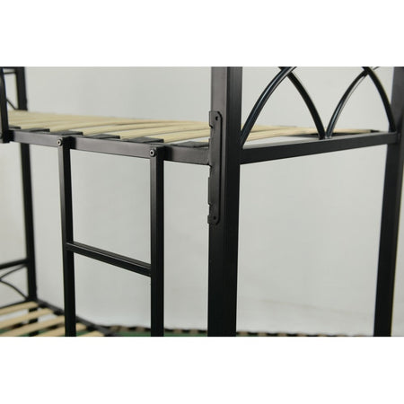Letto a castello Wind con struttura in metallo bianco