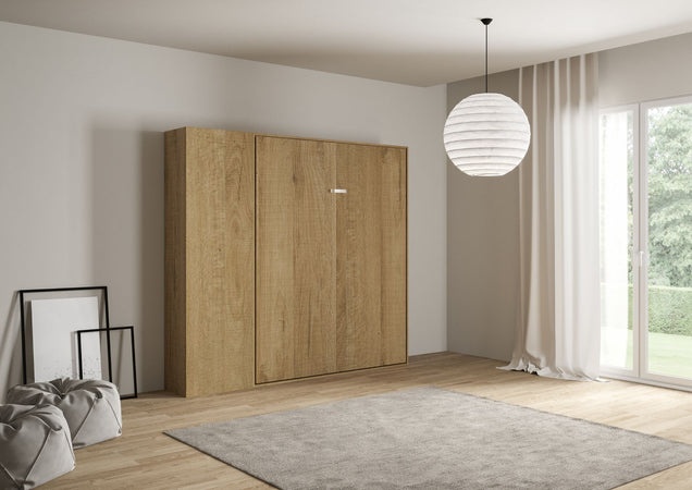 Letto-a-scomparsa-160-verticale-Kentaro-con-colonna