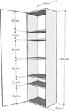 Letto-a-scomparsa-160-verticale-Kentaro-con-colonna