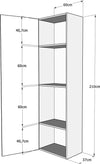 Letto-a-scomparsa-160-verticale-Kentaro-con-colonna