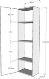Letto-a-scomparsa-160-verticale-Kentaro-con-colonna