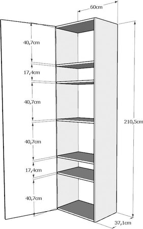Letto-a-scomparsa-160-verticale-Kentaro-con-colonna