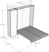 Letto-a-scomparsa-160-verticale-Kentaro-con-colonna