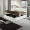 Letto matrimoniale con contenitore Melia bianco