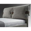 Letto matrimoniale contenitore Grenoble nabuk grigio