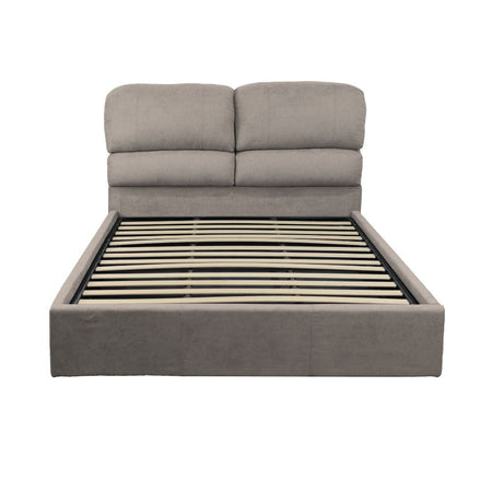 Letto matrimoniale Sofaback contenitore in tessuto Enjoy 03 taupe