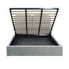 Letto matrimoniale Sofaback contenitore in tessuto Enjoy 20 light grey