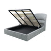 Letto matrimoniale Sofaback contenitore in tessuto Enjoy 20 light grey