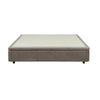 Letto matrimoniale Sommier 160x190 con contenitore in tessuto Enjoy 03 taupe
