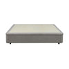 Letto matrimoniale Sommier 160x190 con contenitore in tessuto Towel grigio chiaro