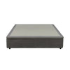 Letto matrimoniale Sommier 160x190 con contenitore in tessuto Towel grigio chiaro