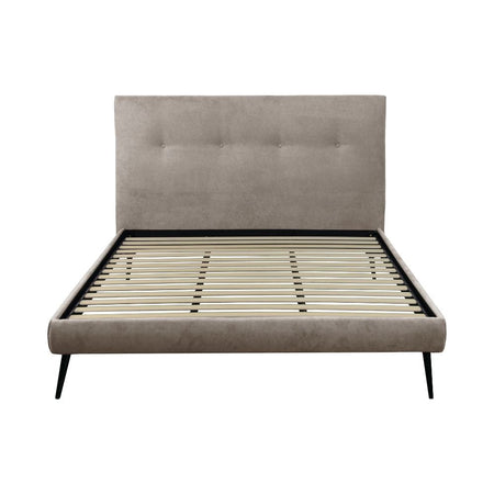 Letto matrimoniale Stiletto con rete fissa in tessuto Enjoy 03 tortora