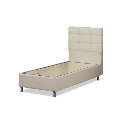 Letto singolo contenitore Nova bianco 92x206