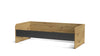 Letto singolo Gap System colore rovere e antracite